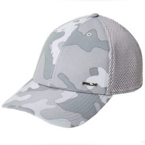 RLX Hat Ralph Lauren Grey Camouflage BaseBall Cap Size:L/XL